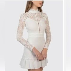 B Darlin at Macys beautiful white/off white lace dress nwt